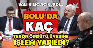 BOLU'DA KAÇ TERÖR ÖRGÜTÜ ÜYESİNE İŞLEM YAPILDI?