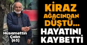 BOLU'DA KİRAZ AĞACINDAN DÜŞEN 63 YAŞINDAKİ ŞAHIS HAYATINI KAYBETTİ