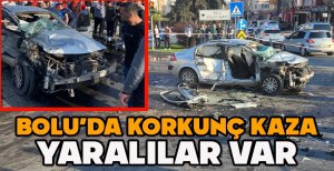 BOLU'DA KORKUNÇ KAZA... YARALILAR VAR