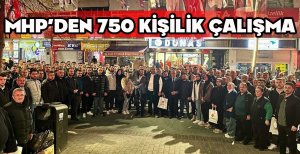 BOLU'DA MHP'DEN 750 KİŞİLİK ÇALIŞMA