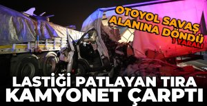 BOLU'DA OTOYOL SAVAŞ ALANINA DÖNDÜ....