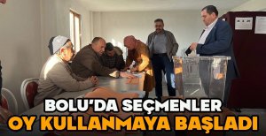BOLU'DA SEÇMENLER OY KULLANMAYA BAŞLADI