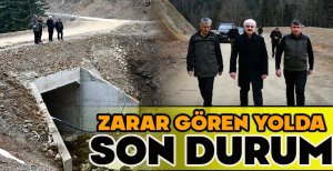 BOLU'DA SELDEN ZARAR GÖREN YOLDA SON DURUM