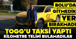 BOLU'DA TOGG'U TAKSİ YAPTI... GİTMEDİK YER BIRAKMADI...
