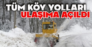 BOLU'DA TÜM KÖY YOLLARI ULAŞIMA AÇILDI