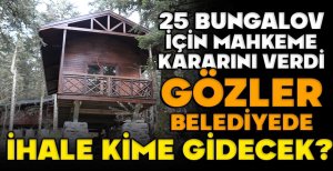 BOLU’NUN İNCİSİ GÖLCÜK’TE 25 BUNGALOVA ONAY ÇIKTI… GÖZLER BELEDİYEDE