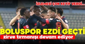 BOLUSPOR EZDİ GEÇTİ... ZİRVE TIRMANIŞI DEVAM EDİYOR
