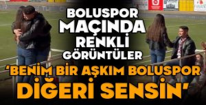 BOLUSPOR MAÇINDA RENKLİ GÖRÜNTÜLER...