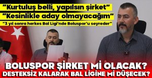 BOLUSPOR ŞİRKET Mİ OLACAK? DESTEKSİZ KALARAK BAL LİGİNE Mİ DÜŞECEK?