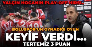 BOLUSPOR’UN OYNADIĞI OYUN KEYİF VERDİ… TERTEMİZ 3 PUAN
