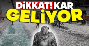 BOLU’YA KAR GELİYOR…