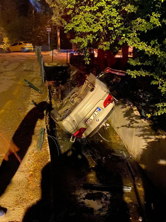CİP, SU KANALINDA  TEPETAKLAK OLDU: BURUNLARI BİLE KANAMADI
