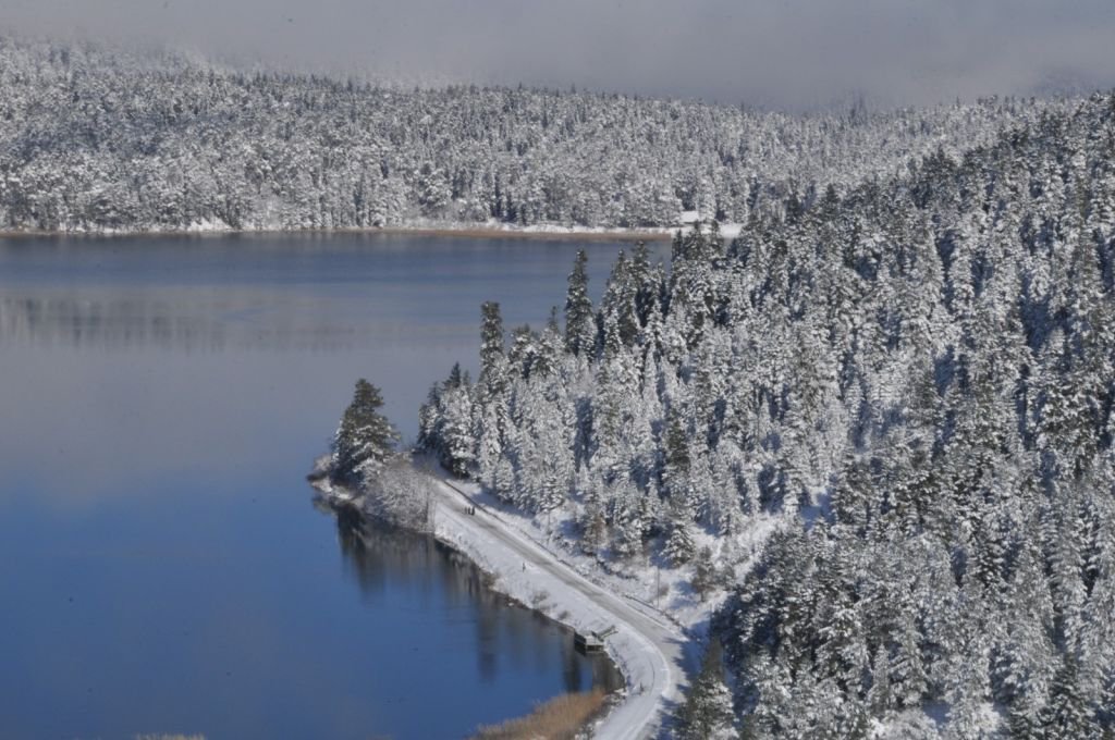 DOĞA HARİKASINI GÖRMEK İSTERKEN YOLDA KALDILAR