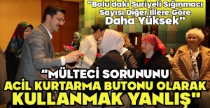 DEMİRKOL "MÜLTECİ SORUNUNU ACİL KURTARMA BUTONU OLARAK KULLANMAK YANLIŞ"