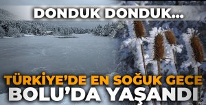 DONDUK DONDUK... TÜRKİYE'DE EN SOĞUK GECE BOLU'DA YAŞANDI