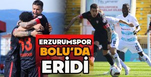 ERZURUMSPOR BOLU'DA ERİDİ... DURMAK YOK YOLA DEVAM