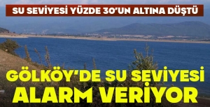 GÖLKÖY’DE SU SEVİYESİ ALARM VERİYOR