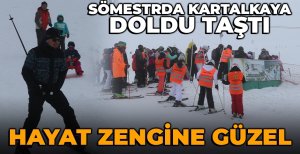 HAYAT ZENGİNE GÜZEL... BOLU'NUN KAYAK MERKEZİ KARTALKAYA DOLDU TAŞTI....