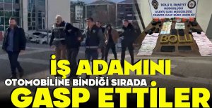 İŞ ADAMINI OTOMOBİLİNE BİNDİĞİ SIRADA GASP ETTİLER
