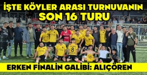 İŞTE BOLU'DA KÖYLER ARASI TURNUVANIN SON 16 TURU EŞLEŞMELERİ...