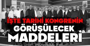 İŞTE BOLUSPOR'UN KONGRESİNDE GÖRÜŞÜLECEK MADDELER...