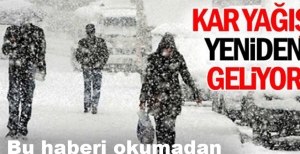 KAR VE FIRTINA GERİ DÖNÜYOR