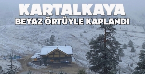 KARTALKAYA BEYAZ ÖRTÜYLE KAPLANDI