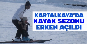 KARTALKAYA’DA KAYAK SEZONU ERKEN AÇILDI