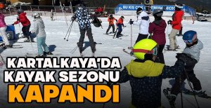 KARTALKAYA'DA KAYAK SEZONU KAPANDI