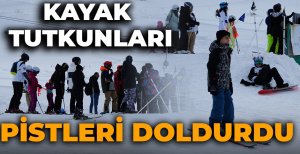 KAYAK TUTKUNLARI PİSTLERİ DOLDURDU