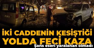 KAYGANLAŞAN ZEMİNDE FECİ KAZA...