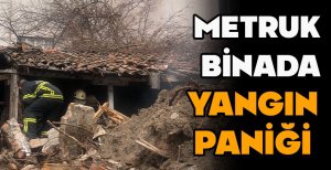 METRUK BİNADA YANGIN PANİĞİ
