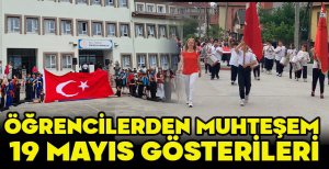 ÖĞRENCİLERDEN MUHTEŞEM 19 MAYIS GÖSTERİLERİ