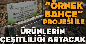 "ÖRNEK BAHÇE PROJESİ" İLE ÜRÜNLERİN ÇEŞİTLİLİĞİ ARTACAK
