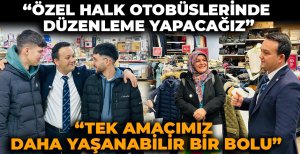 MHP BOLU BELEDİYE BAŞKAN ADAYI İLHAN DURAK “ÖZEL HALK OTOBÜSLERİNDE DÜZENLEME YAPACAĞIZ”