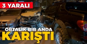 PİKAP VE OTOMOBİL KAFA KAFAYA ÇARPIŞTI: 3 YARALI