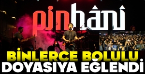 SEVİLEN SANATÇI GRUBU PİNHANİ, BOLU'DA GENÇLERİ EĞLENDİRDİ...