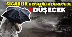 HAVA SICAKLIĞI HİSSEDİLİR DERECEDE DÜŞECEK...