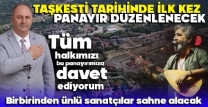 TAŞKESTİ TARİHİNDE İLK KEZ PANAYIR DÜZENLENECEK