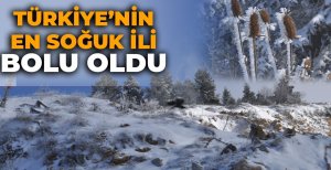 TÜRKİYE'NİN EN SOĞUK İLİ BOLU OLDU