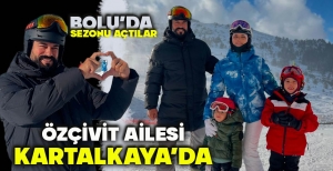 ÜNLÜ ÇİFT KAYAK SEZONUNU BOLU'DA AÇTI