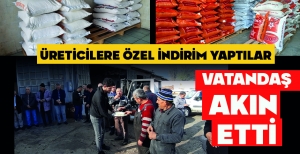 ÜRETİCİLERE ÖZEL İNDİRİM YAPTILAR: VATANDAŞ AKIN  ETTİ