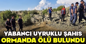 YABANCI UYRUKLU ŞAHIS ORMANDA ÖLÜ BULUNDU