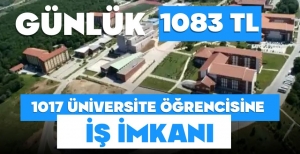 1017 ÜNİVERSİTE ÖĞRENCİSİNE İŞ İMKANI