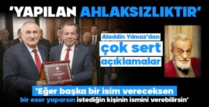 ALAADDİN YILMAZ'DAN ÇOK SERT TEPKİ...
