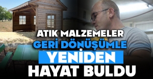 ATIK MALZEMELER GERİ DÖNÜŞÜMLE YENİDEN HAYAT BULDU
