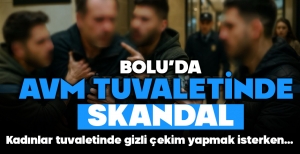AVM TUVALETİNDE SKANDAL