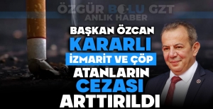 BAŞKAN ÖZCAN KARARLI.... İZMARİT VE ÇÖP ATANLARIN CEZASI ARTIRILDI