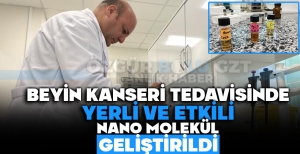 BEYİN KANSERİ TEDAVİSİNDE YERLİ VE ETKİLİ NANO MOLEKÜL GELİŞTİRİLDİ