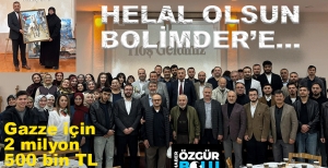 BOLİMDER GAZZE İÇİN 2 MİLYON 500 BİN TL TOPLADI...
